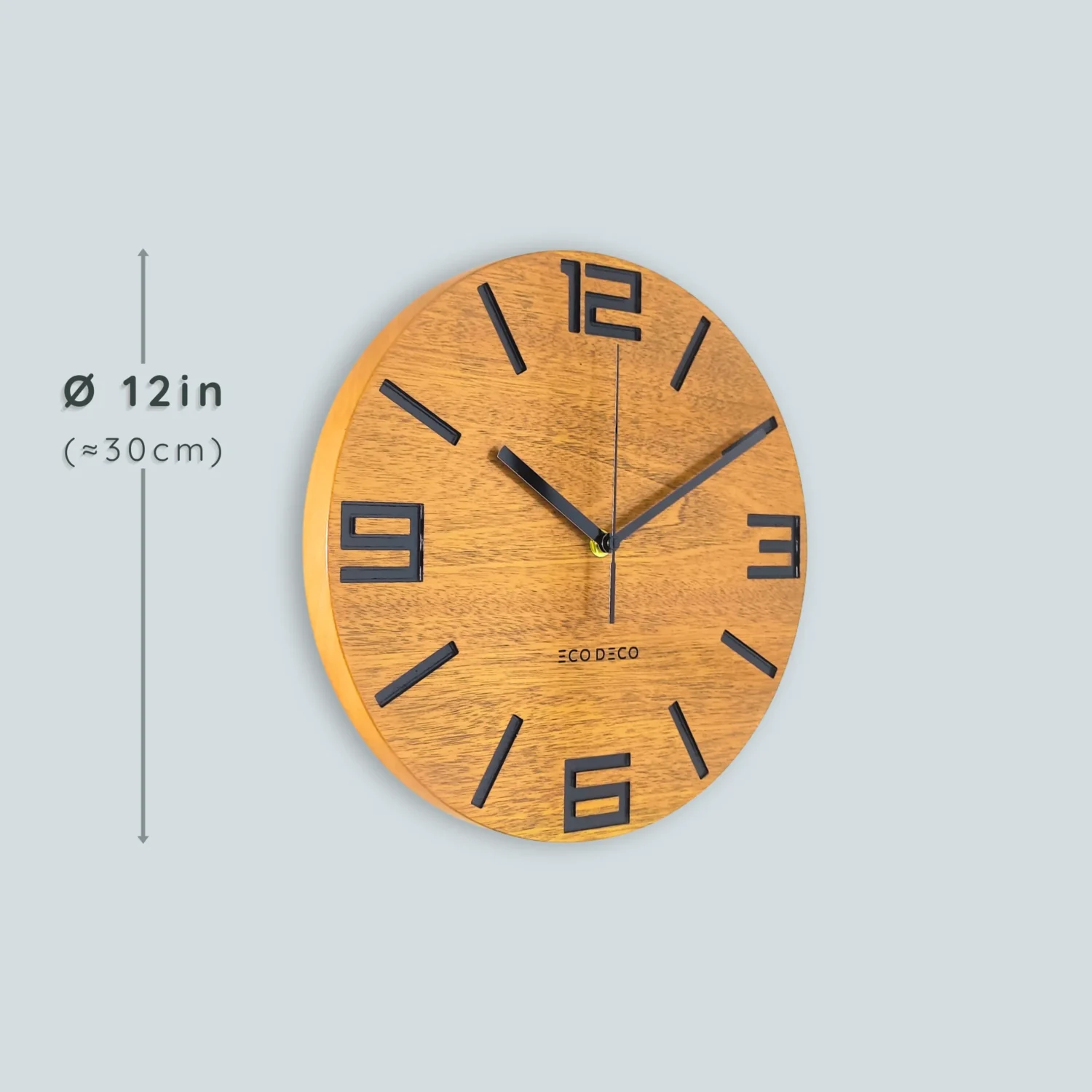 Rugged Mark Solid Wood Wall Clock