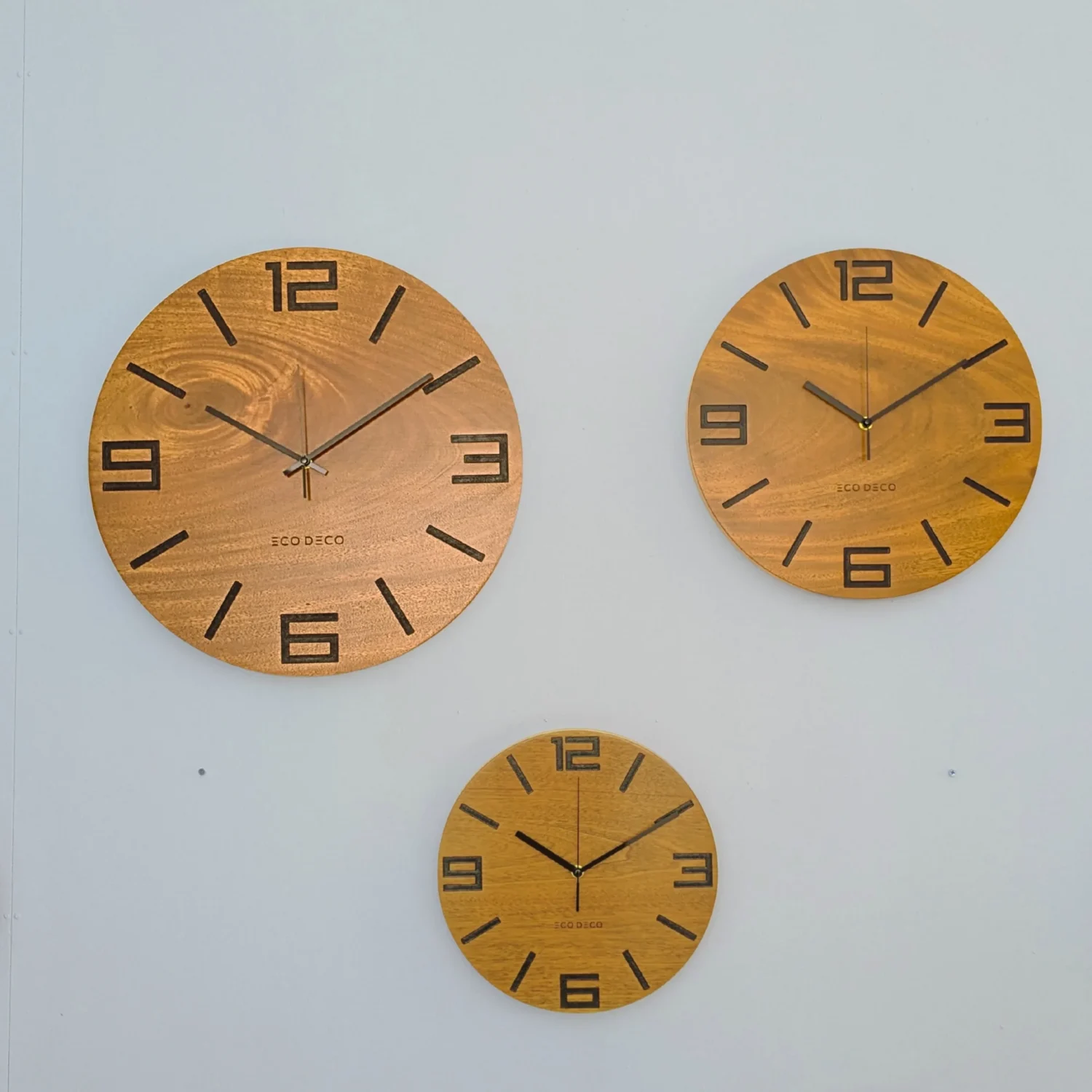Rugged Mark Solid Wood Wall Clock