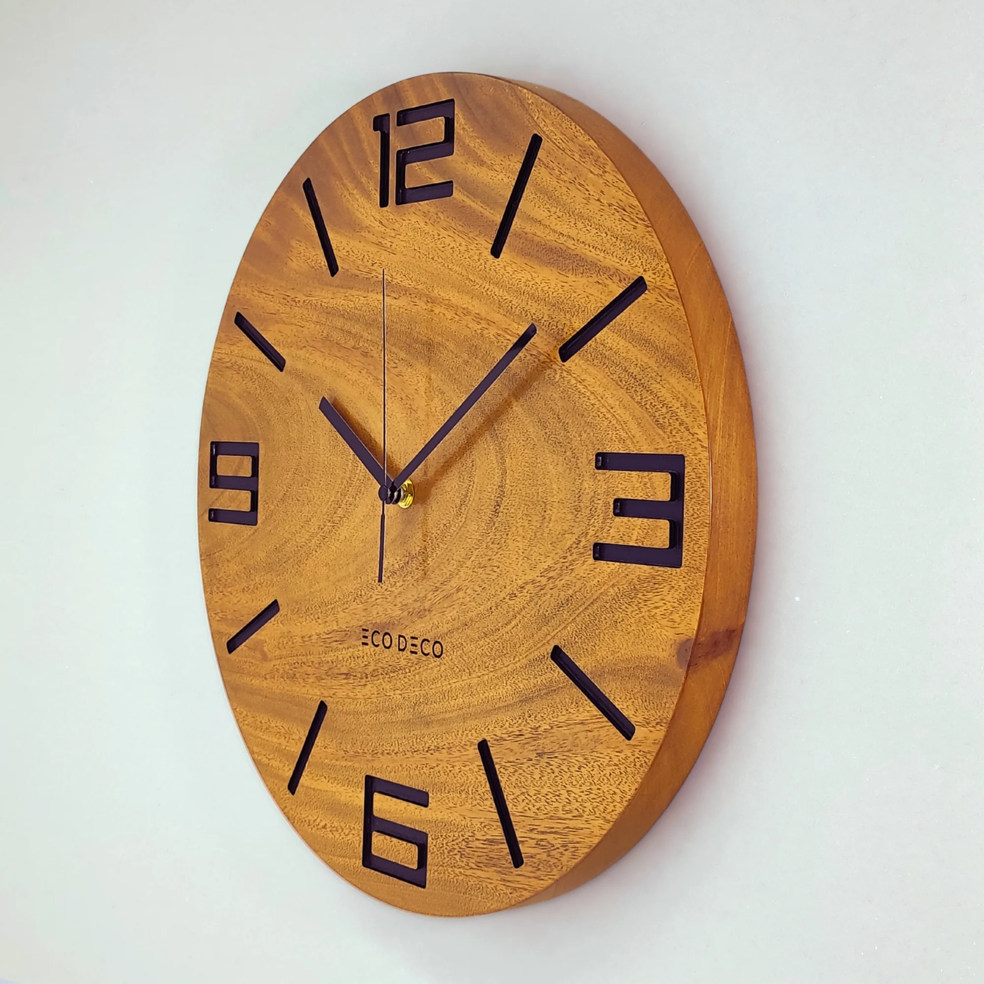 Rugged Mark Solid Wood Wall Clock