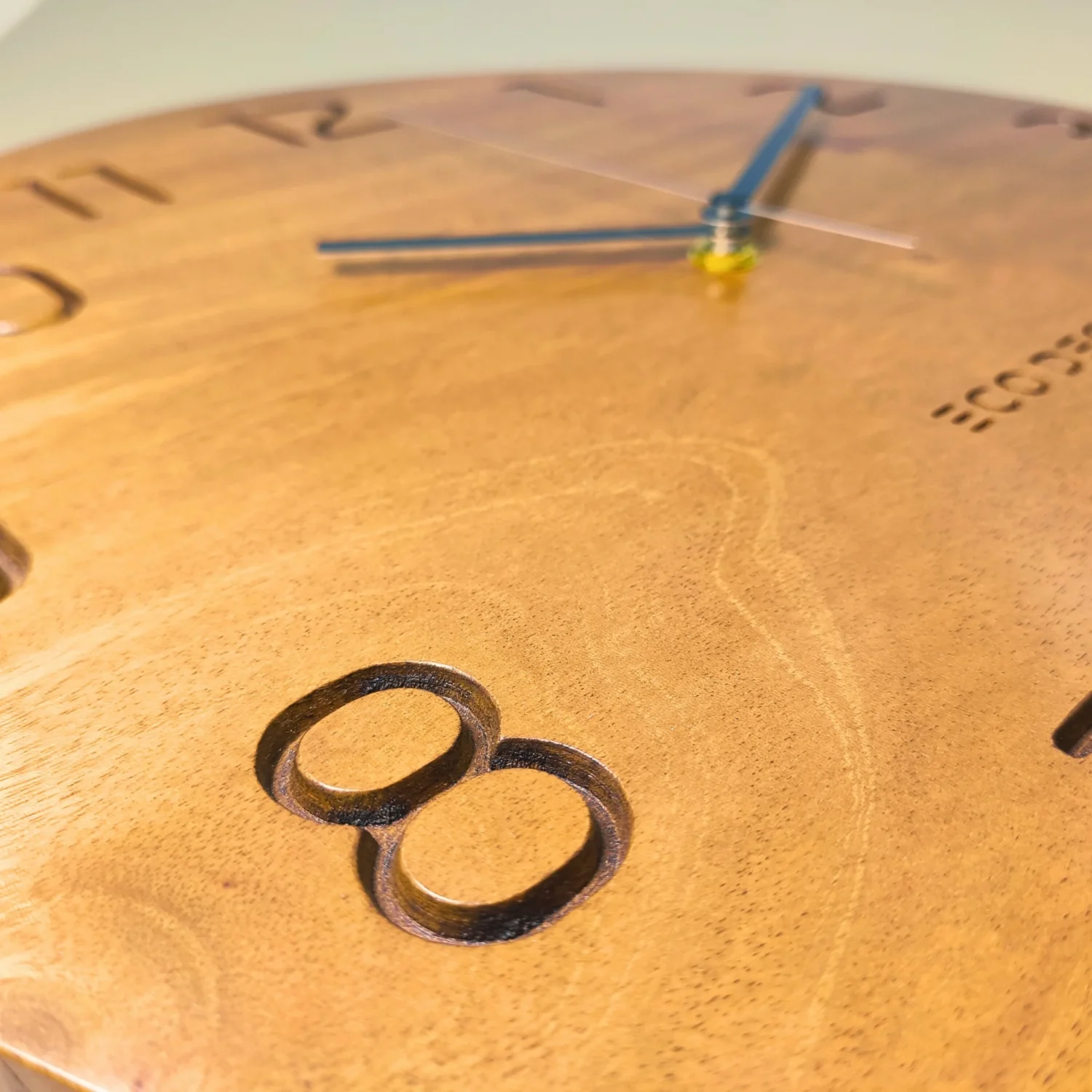 ecodeco-minimalist-elegance-grain Minimalist Elegance Solid Wood Wall Clock