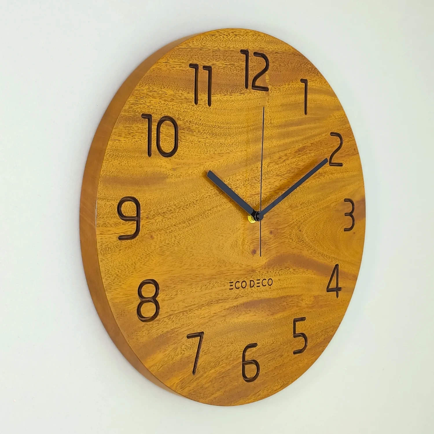 ecodeco-minimalist-elegance-left Minimalist Elegance Solid Wood Wall Clock