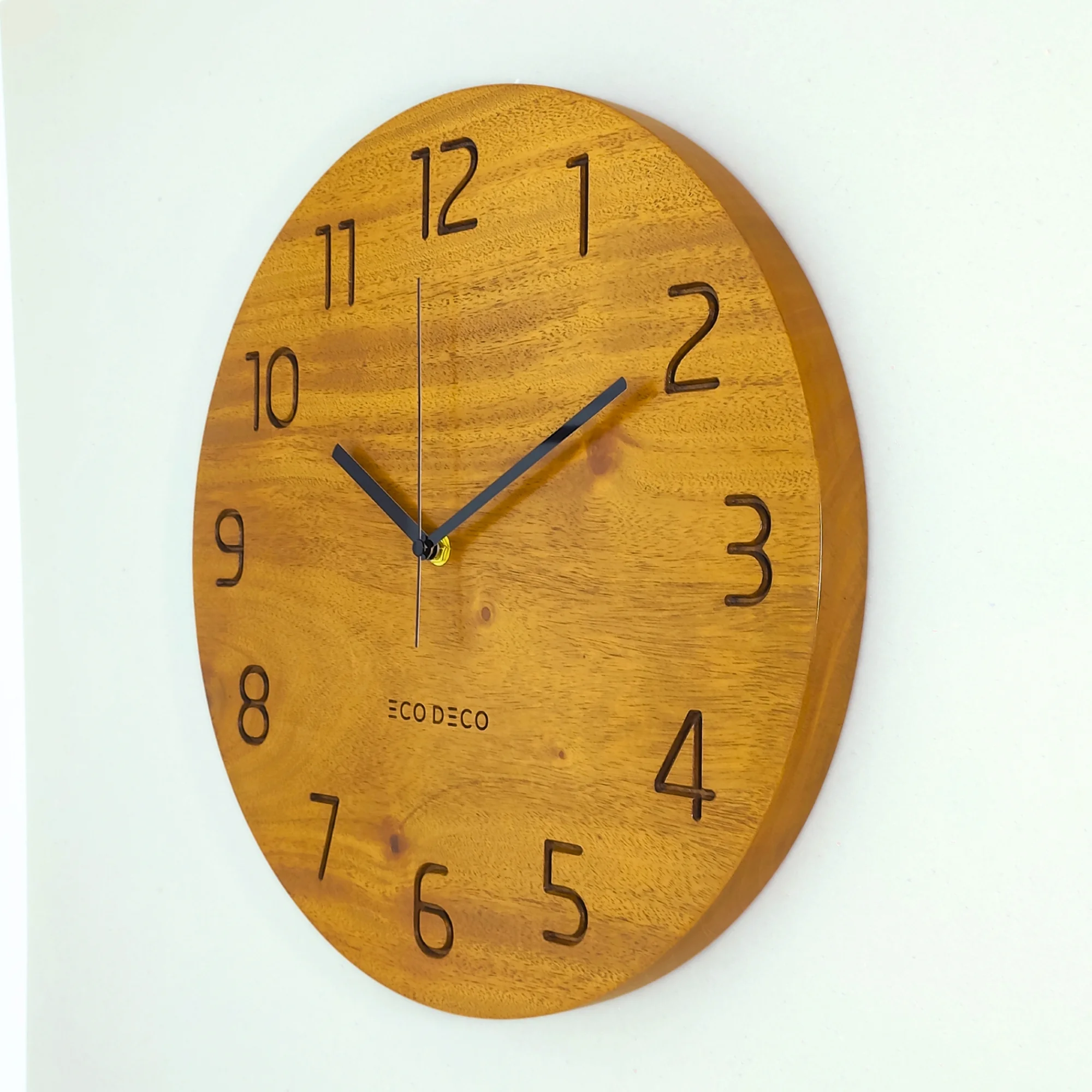 Minimalist Elegance Solid Wood Wall Clock
