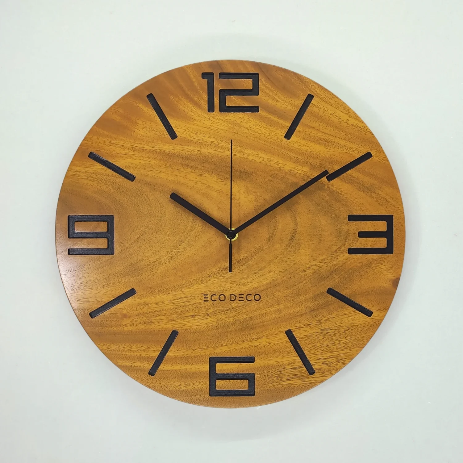Rugged Mark Solid Wood Wall Clock