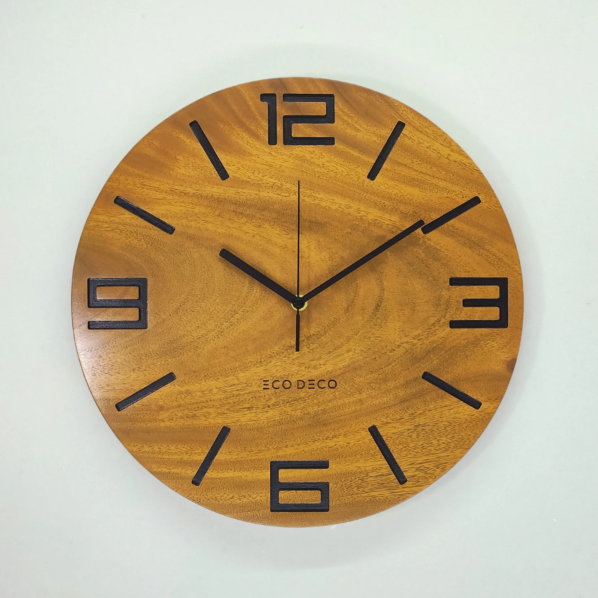 Rugged Mark Solid Wood Wall Clock
