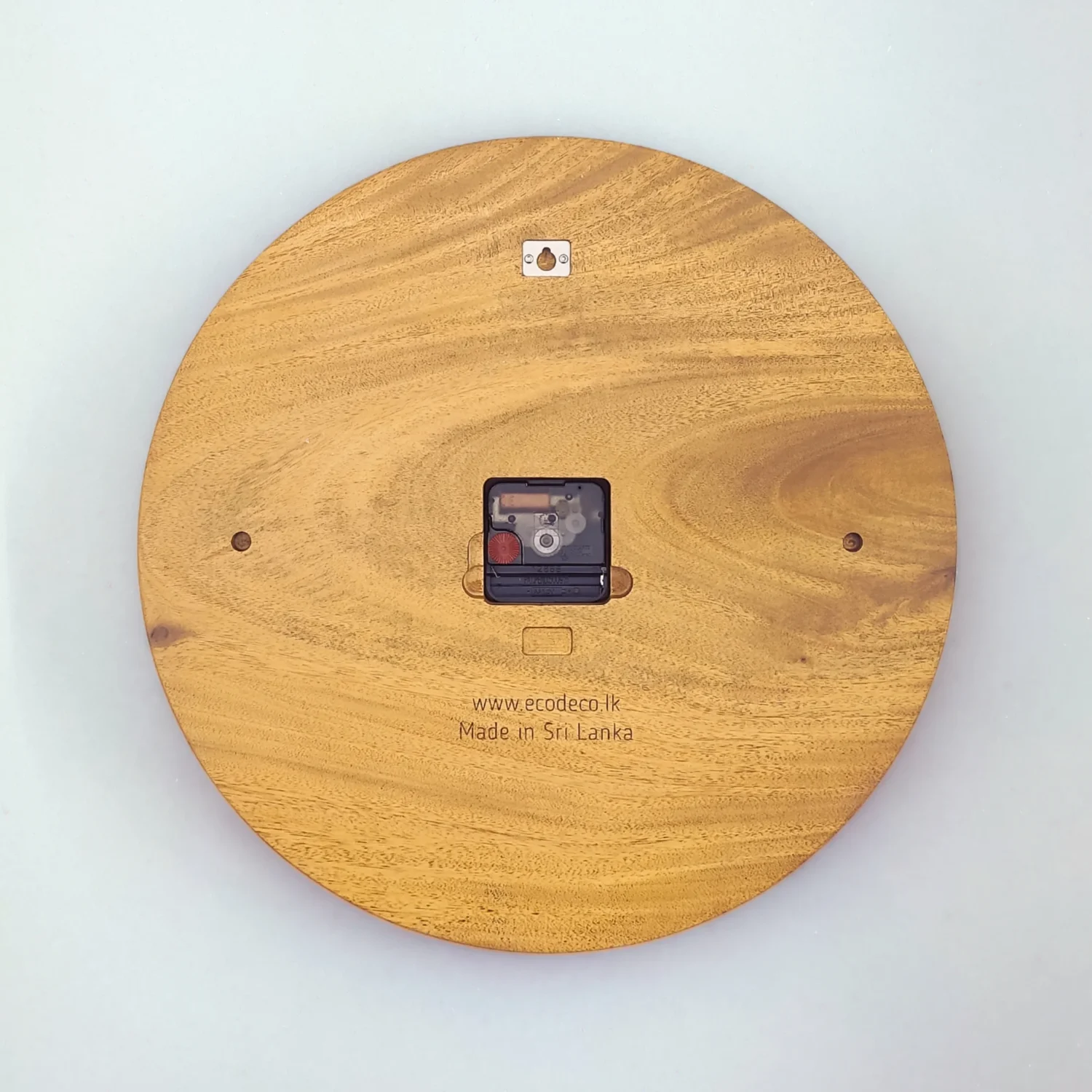 ecodeco- vintage-grain-back Vintage Grain Solid Wood Wall Clock